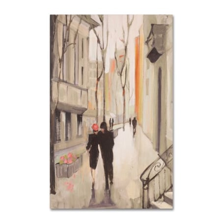 Julia Purinton 'Village Promenade Neutral' Canvas Art,22x32